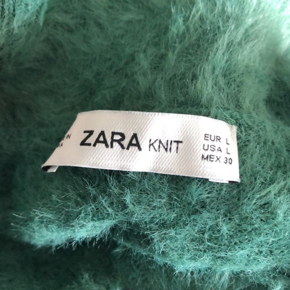 ZARA Green Kitten Knit Sweater - Picture 11 of 11